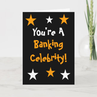 Carte De Remerciements Banking Celebrity Banker Exams Félicitations