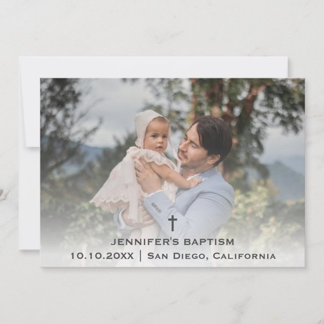 Carte De Remerciements Baptême Christening Communion Religieux Chrétien (Devant)