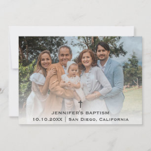 Carte De Remerciements Baptême Christening Religion Communion Christian
