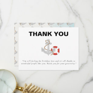 Carte De Remerciements Bateau bateau bateau bateau croisière fête d'anniv