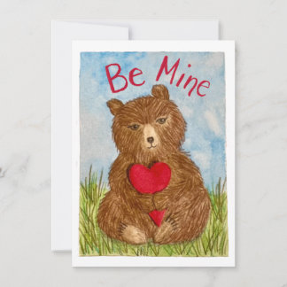 Carte De Remerciements Be Mine Valentine Greeting Card