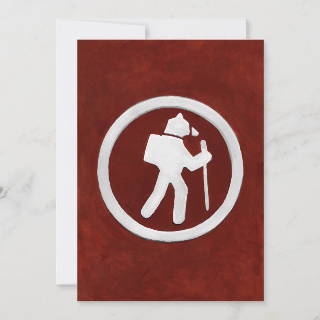 Carte De Remerciements Bear Trail Marker (Devant)