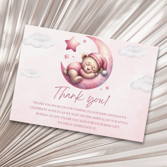 Carte De Remerciements Beary Excited for Baby – Teddy Bear Theme (Créateur téléchargé)