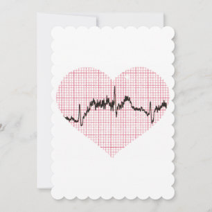 Carte De Remerciements Beat du coeur VII