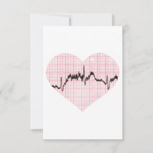 Carte De Remerciements Beat du coeur VII