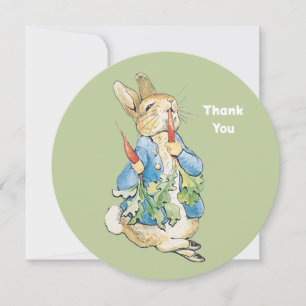 Carte De Remerciements Beatrix Potter Peter le lapin Vintage