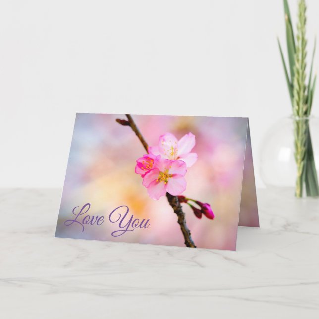 Carte De Remerciements Beautiful Sakura Cherry (Devant)