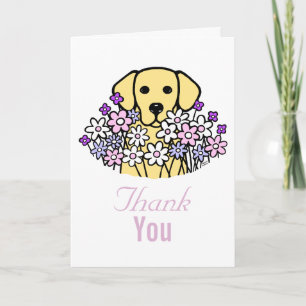 Carte De Remerciements Beautiful Soul Yellow Labrador Illustration