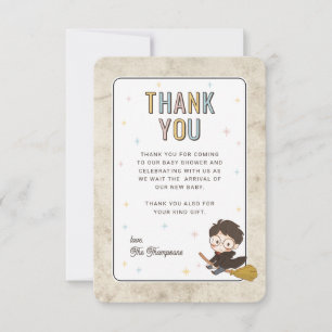 Carte De Remerciements Bébé Chibi Harry Potter Shower de Fête Prénatale