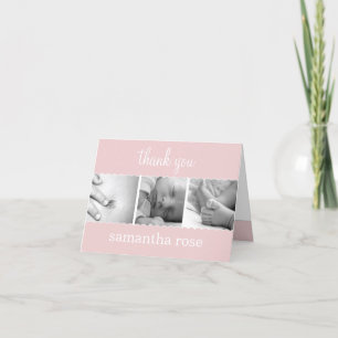 Carte de remerciements bébé Saint Jacques doux