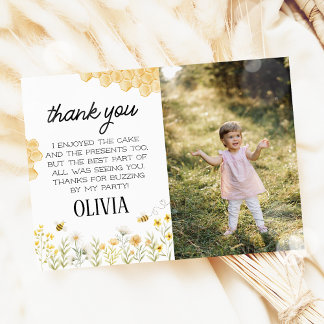 Carte De Remerciements Bee Birthday Photo