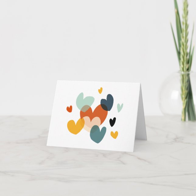 Carte De Remerciements Belle Amour Carrosserie Dessins Coeur Art Amour Ar (Devant)