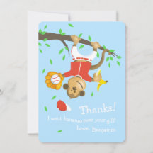 Belle fête d'anniversaire du singe de baseball