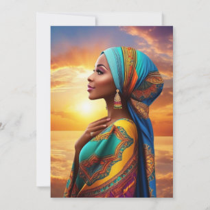 Carte De Remerciements Belles femmes africaines américaines