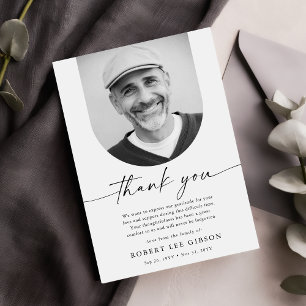 Carte De Remerciements Bereavement simple après les funérailles Sympathie