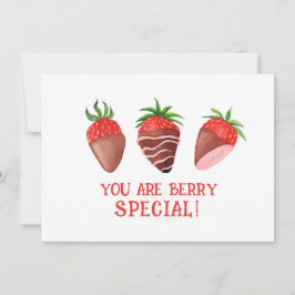 Carte De Remerciements Berry Special Valentine Card, fraise