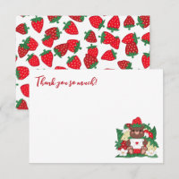 Berry Sweet Baby Red Strawberry Baby shower de l'o