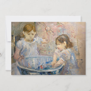 Carte De Remerciements Berthe Morisot - Enfants dans le bassin