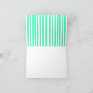 Carte De Remerciements Best ever mom green stripped pattern pastel neon 