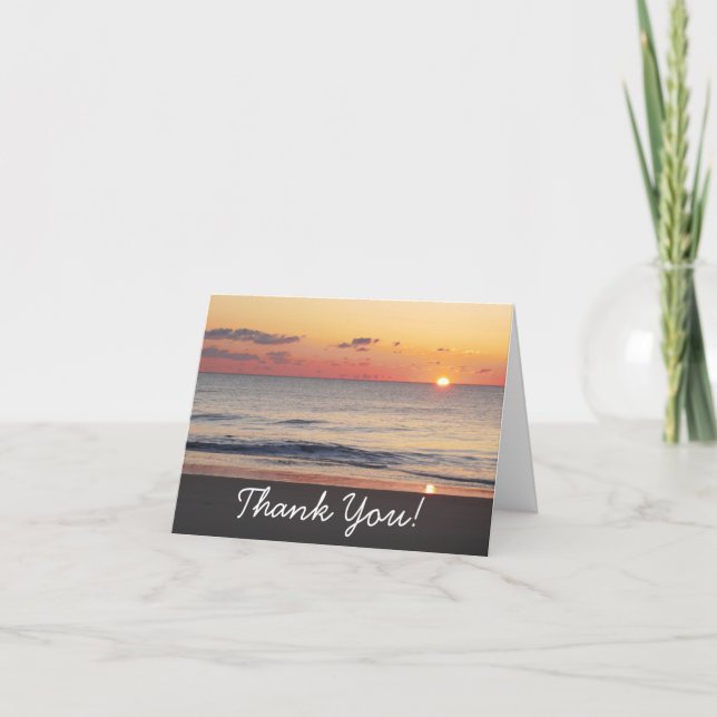 Carte De Remerciements Bethany Beach Sunrise II (Devant)