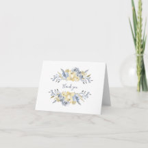 Beurre bleu foncé Aquarelle jaune Floral