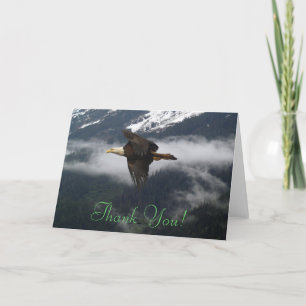 Carte De Remerciements Bientôt Eagle Gratitude Wildlife Thank You