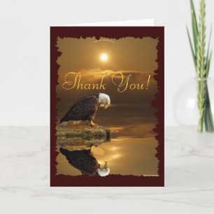 Carte De Remerciements Bientôt Eagle Gratitude Wildlife Thank You