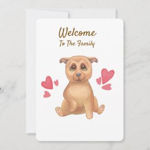 Carte De Remerciements bienvenue à la famille adopter jour
