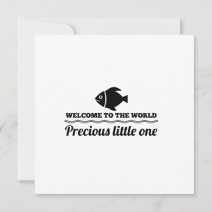 Carte De Remerciements Bienvenue dans le monde précieux petit un