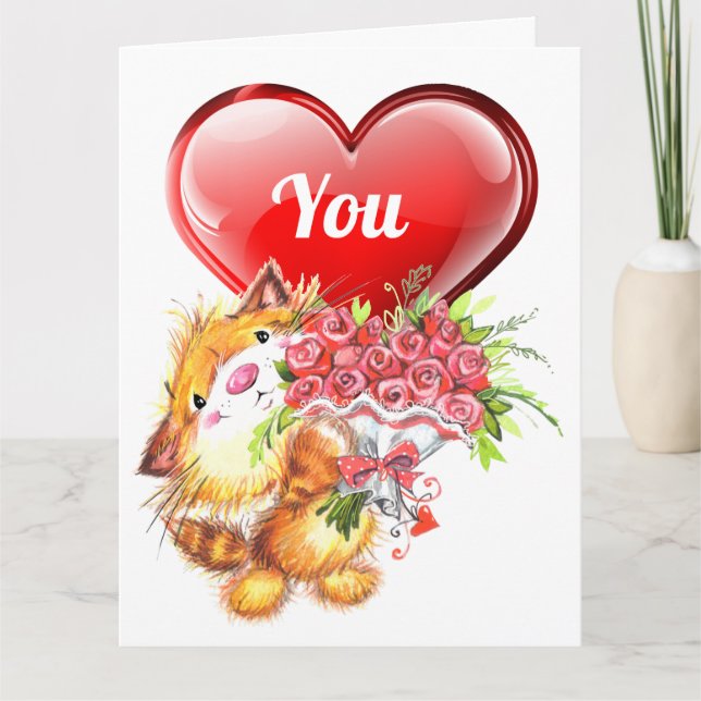 Carte De Remerciements Big Card LOve et amitié (Devant)