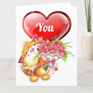 Carte De Remerciements Big Card LOve et amitié
