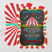 Big Top Carnival Carnival Chalkboard 1er anniversa