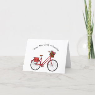 Carte De Remerciements Bikes Make Life More Beautiful - Red Bike