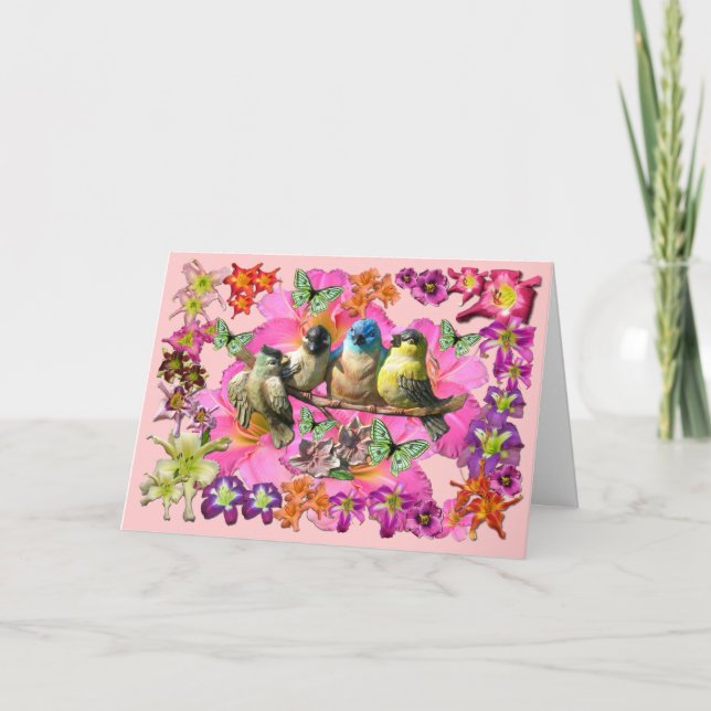 Carte De Remerciements Birds of a Feather (Devant)