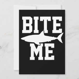 Carte De Remerciements Bite Me - Cadeau de biologie marine de requin - Oc