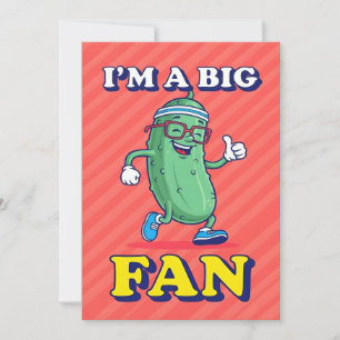 Carte De Remerciements Blague de cornichon drôle, je suis un grand fan de