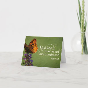 Carte De Remerciements Blaise Pascal Citation Inspirationnelle "Mots gent