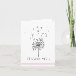 Carte de remerciements Blank Dandelion