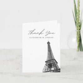 Carte de remerciements Blank Paris France
