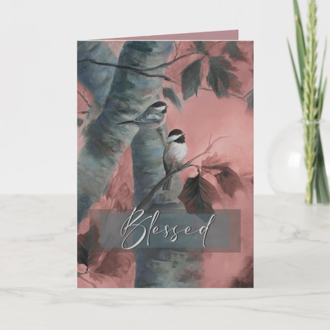Carte De Remerciements Blessed Chickadees (édition spéciale) (Devant)