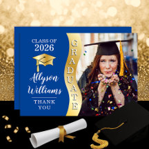 Bleu profond | Gold Graduate Wave Grad Casquette p