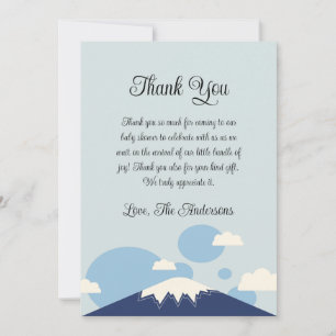 Carte de remerciements Blue Mountain Baby shower