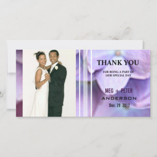 Carte De Remerciements ©Bluish Purple Hydrangea Mariage Photo