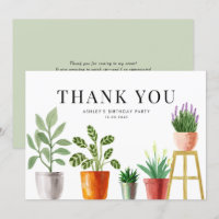 Boho Aquarelle Poted Ménagers Fête d'anniversaire