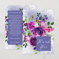Boho Classy Aquarelle Violet Floral
