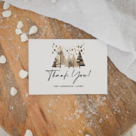 Carte De Remerciements Boho de Noël