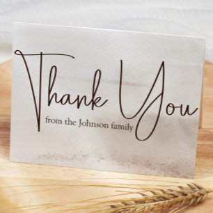 Carte De Remerciements Boho Foster Care & Adoption Baby/Child Show