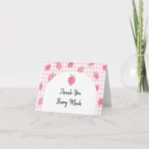 Carte De Remerciements Boho fraise Berry Sweet Anniversaire