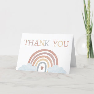 Carte De Remerciements Boho Little Ray of Sunshine Baby shower