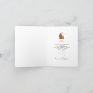 Carte De Remerciements Boho minimaliste Vases Mariage plié